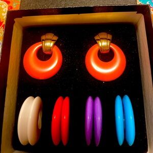 Retro Changeable Clip Earrings